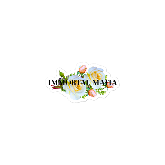 Immortal Mafia Flower Logo Stickers