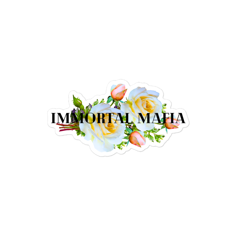 Immortal Mafia Flower Logo Stickers