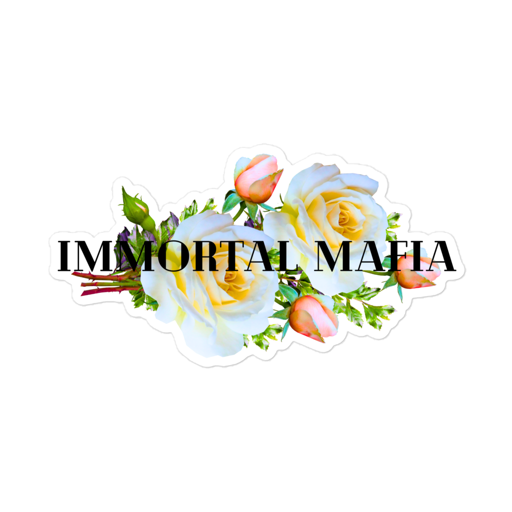 Immortal Mafia Flower Logo Stickers